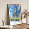 Uttoxeter Travel Poster Wall Art, Travel Print of Uttoxeter , Staffordshire, England, Uttoxeter Races Art Lovers Gift, England Art Gift