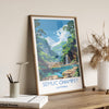 Semuc Champey Travel Print, Travel Poster of Semuc Champey, Central America Poster, Guatemala Wall Art Lovers Gift