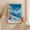 Jokulsarlon Poster Wall Art, Jokulsarlon Travel Print, Iceland Wall Art, Jokulsarlon Art Lovers Gift, Iceland Gift