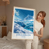 Jokulsarlon Poster Wall Art, Jokulsarlon Travel Print, Iceland Wall Art, Jokulsarlon Art Lovers Gift, Iceland Gift