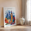 London Skyline Travel Print Wall Art, London Skyline Travel Poster, London City, England City Art, UK Art Gift, London Lovers Gift