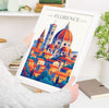 Florence Skyline Travel Print Wall Art, Florence Skyline Travel Poster, Florence City, Italy City Art Gift, Florence Art Lovers Gift