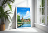 Abingdon Poster, Travel Print of Abingdon,Abingdon Art Lovers Gift,Oxfordshire, English Countryside Wall Art Print