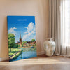 Abingdon Poster, Travel Print of Abingdon,Abingdon Art Lovers Gift,Oxfordshire, English Countryside Wall Art Print