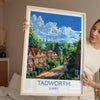 Tadworth Travel Print, Travel Poster of Tadworth, Surrey Poster, Tadworth Art Gift, London Art Lovers UK Travel Gift