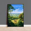 Windsor Great Park Travel Poster, Travel Print of Windsor Great Park , Berkshire, England, Windsor Gift, Wall Art Print