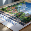 Crowthorne Travel Print, Travel Poster of Crowthorne, Berkshire, England, Windsor Gift, Wall Art Print