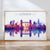 London Skyline Travel Poster Wall Art Landscape, Travel Print of London, London Art Lovers Gift,UK Art Gift