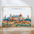 Florence Travel Poster Skyline Wall Art Landscape, Travel Print of Florence, Florence Art Lovers Gift,Italy Horizontal Art Gift