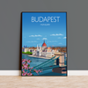 Budapest Travel Poster, Budapest Travel Print, Hungary