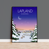 Lapland Travel Print, Lapland Travel Poster