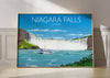 Niagara Falls Travel Poster, Travel Print of Niagara Falls, Canada,Limited Edition