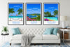 Dominican Republic Travel Print, Travel Poster of Dominican Republic, Caribbean