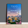 Tokyo Travel Poster, Travel Print of Tokyo, City of Tokyo, Japan