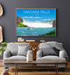 Niagara Falls Travel Poster, Travel Print of Niagara Falls, Canada,Limited Edition