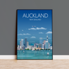 Auckland Travel Poster, Travel Print of Auckland, New Zealand