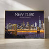 Brooklyn Bridge Travel Print, Travel Poster of Brooklyn Bridge, New York, USALimited Edition