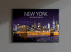 Brooklyn Bridge Travel Print, Travel Poster of Brooklyn Bridge, New York, USALimited Edition