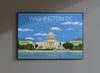 Washington Travel Poster, Travel Print of Washington DC, USA,Limited Edition