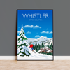 Whistler Travel Poster, Travel Print of Whistler, Whistler, British Columbia, Canada