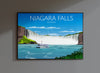 Niagara Falls Travel Poster, Travel Print of Niagara Falls, Canada,Limited Edition