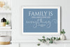 Personalised Family Word Art Print, Family Wall Décor, Printable Gallery Wall Art Print, Christmas Gift