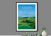 Tuscany Travel Poster, Travel Print of Tuscany, Region of Italy