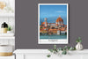 Florence Travel Poster, Travel Print of Florence, City of Florence, Italy