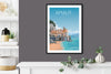 Amalfi Coast Travel Poster, Amalfi Travel Print, Italy