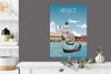 Venice Travel Poster, Travel Print of Venice, City of Venice, Italy