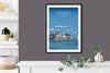 Sydney Travel Poster, Travel Print of Sydney, City of Sydney, Australia, Australis Travel Poster, Sydney Cityscape