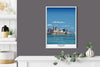 Sydney Travel Poster, Travel Print of Sydney, City of Sydney, Australia, Australis Travel Poster, Sydney Cityscape