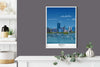 Perth Travel Poster, Travel Print of Perth, City of Perth, Australia