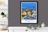 Barcelona Travel Poster , Travel Print of Barcelona, City of Barcelona, Spain