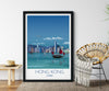 Hong Kong Travel Poster, Travel Print of Hong Kong, City of Hong Kong, China