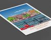 Amsterdam Travel Poster, Travel Print of Amsterdam, Netherlands