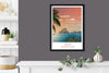 Ibiza Travel Print, Travel Poster of Ibiza, Balearic Islands