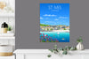 St Ives Travel Poster, Travel Print of St Ives, Cornwall, UK, Travel Poster, St Ives Print