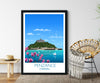 Penzance Travel Print, Travel Poster of Penzance, Cornwall, UK