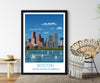 Boston Travel Poster, Travel Print of Boston, City of Boston, Massachusetts, USA