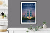 Kuala Lumpur Travel Poster, Travel Print of Kuala Lumpur, Malaysia