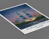 Kuala Lumpur Travel Print, Travel Poster of Kuala Lumpur at sunset, Malaysia