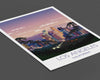 Los Angeles Travel Print, Los Angeles Travel Poster, City of Los Angeles at sunset, California, USA