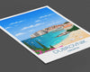 Dubrovnik Travel Print, Travel Poster of Dubrovnik, Croatia