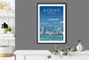 Auckland Travel Poster, Travel Print of Auckland, New Zealand