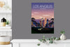 Los Angeles Travel Poster, Travel Print of Los Angeles, City of Los Angeles, California USA