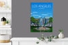 Los Angeles Travel Poster , Travel Print of Los Angeles, City of Los Angeles, California USA, USA Travel Poster, Los Angeles Cityscape