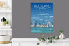 Auckland Travel Poster, Travel Print of Auckland, New Zealand