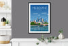 Melbourne Travel Poster, Travel Print of Melbourne, City of Melbourne, Victoria, Australia