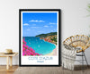 Cote D'Azur Travel Poster, Travel Print of Cote D'Azur, Cote D'Azur, French Riviera, France